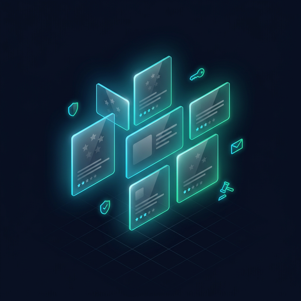 Verified customer reviews — a constellation of testimonials